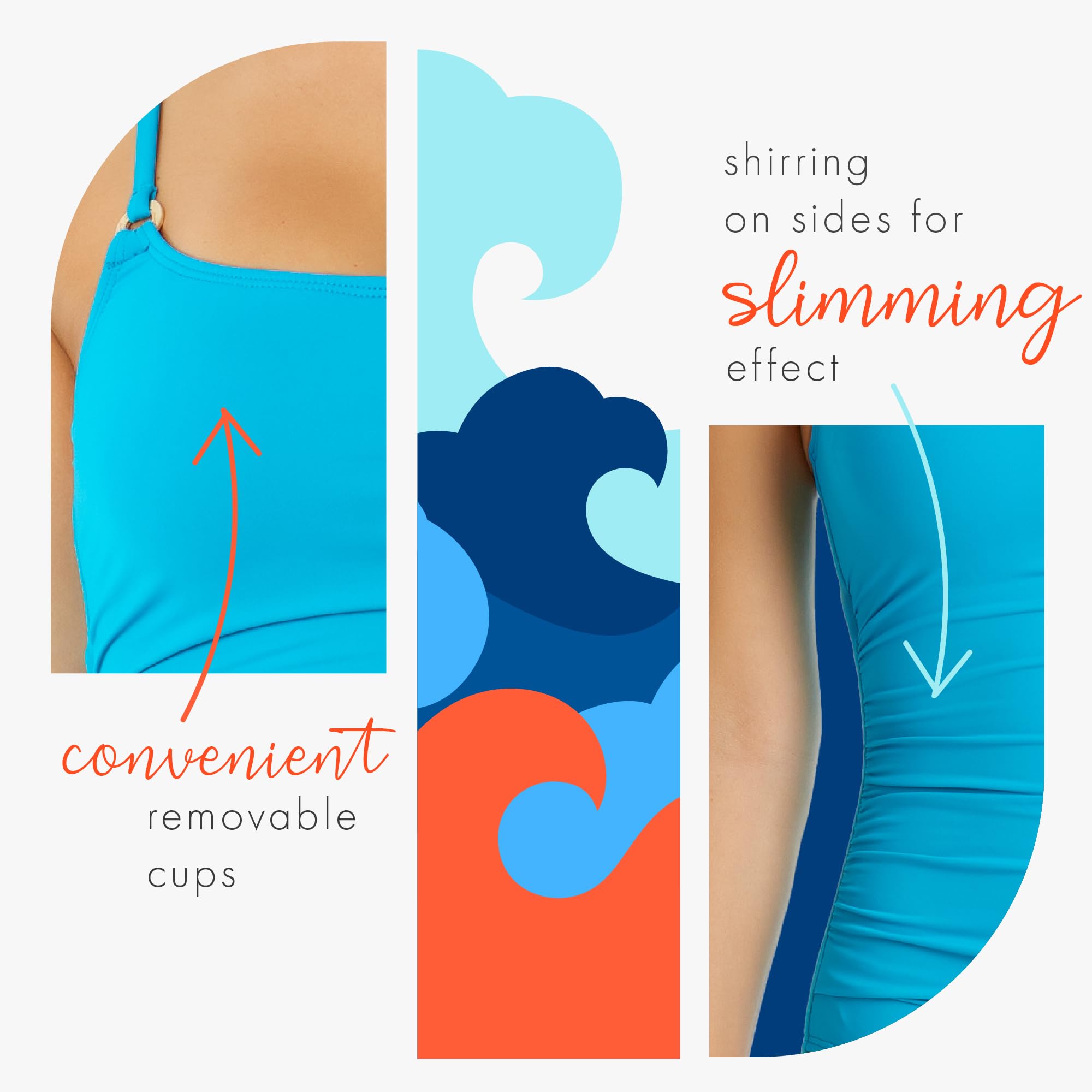 Anne Cole - Live in Color Shirred Lingerie Maillot One Piece Swimsuit-8-Strawberry - Image 5