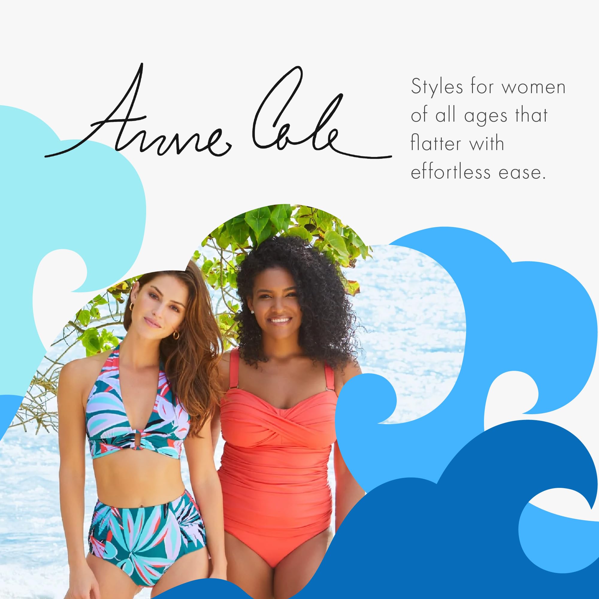 Anne Cole Twist Bandeau Bikini Top - Image 6