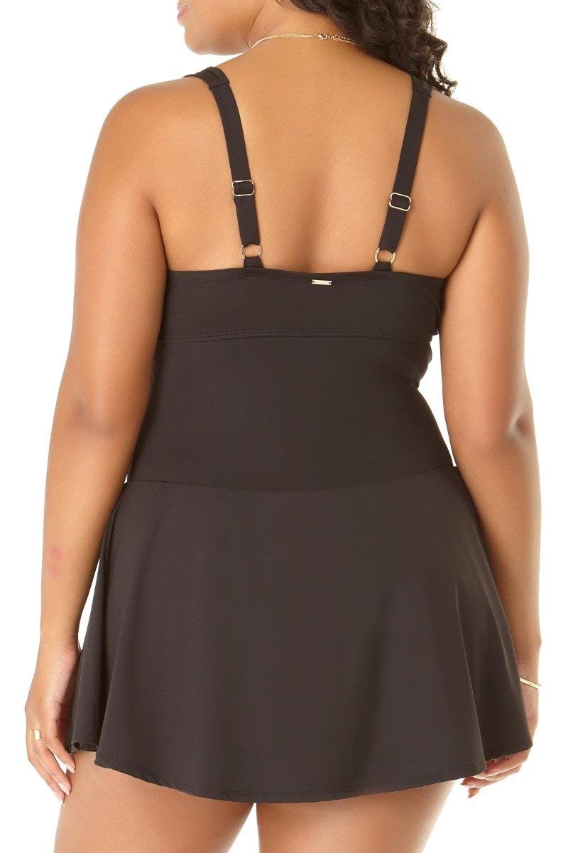 Anne Cole Women's Plus-Size Halter Underwire Swimdress One Piece - Image 3